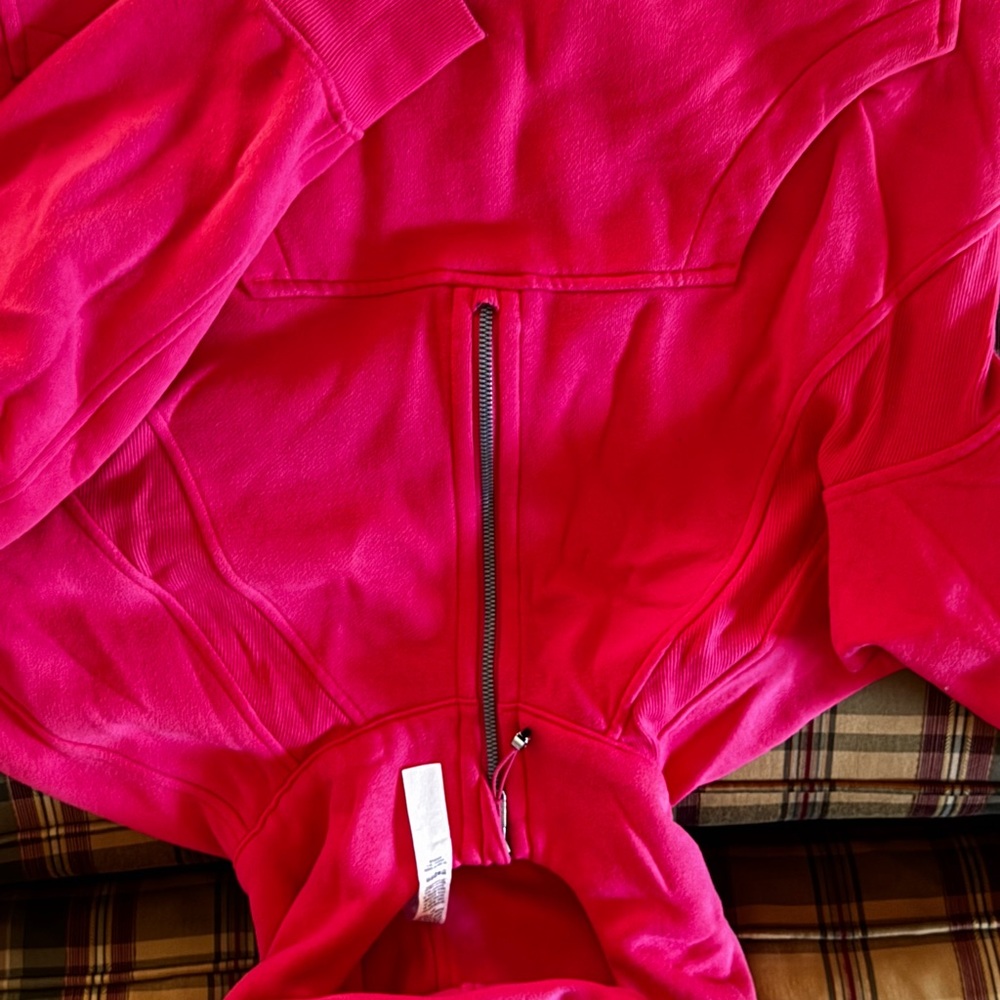Vibrant Pink Half-Zip Sweatshirt